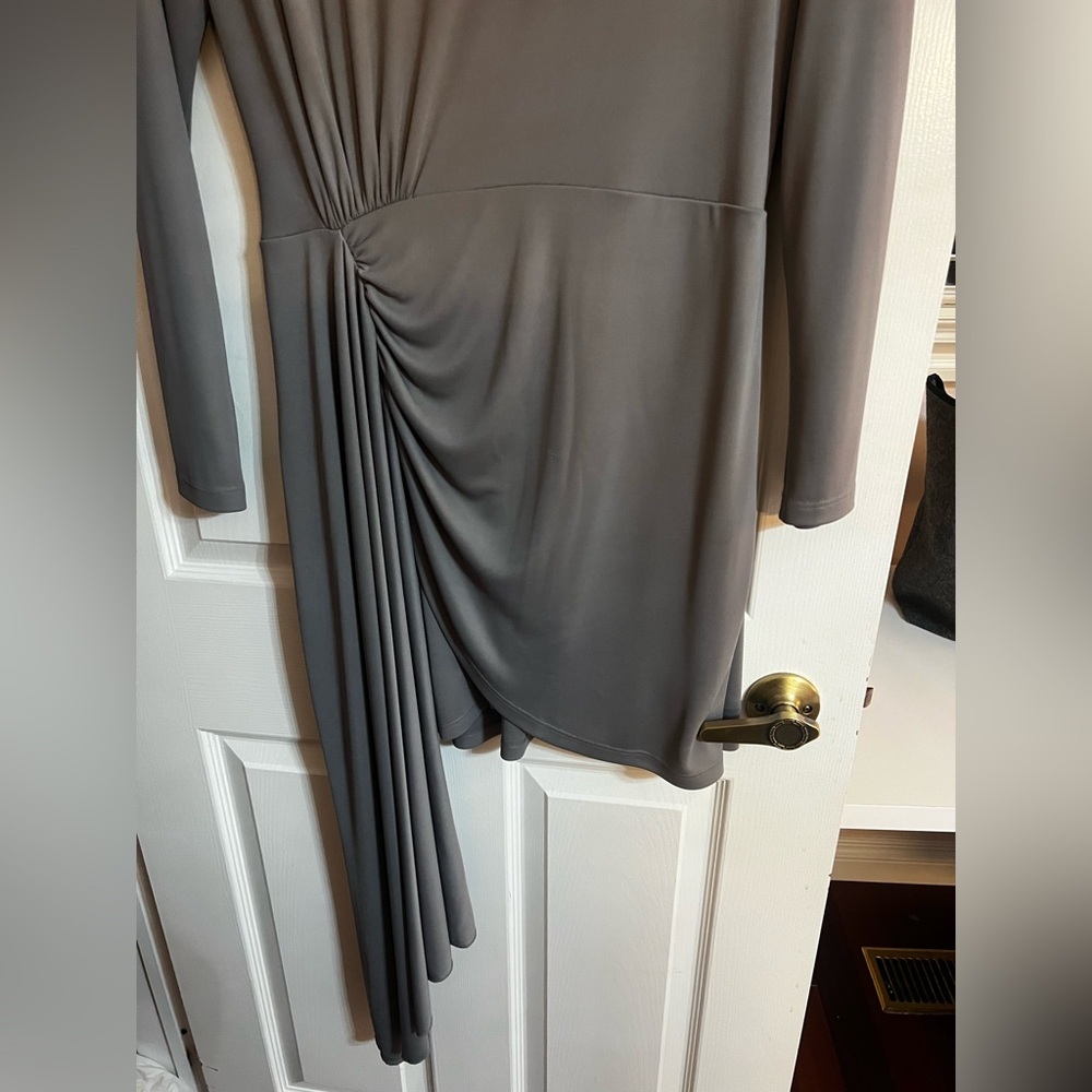 Zara Mini long sleeve Gray Dress - Picture 4 of 7